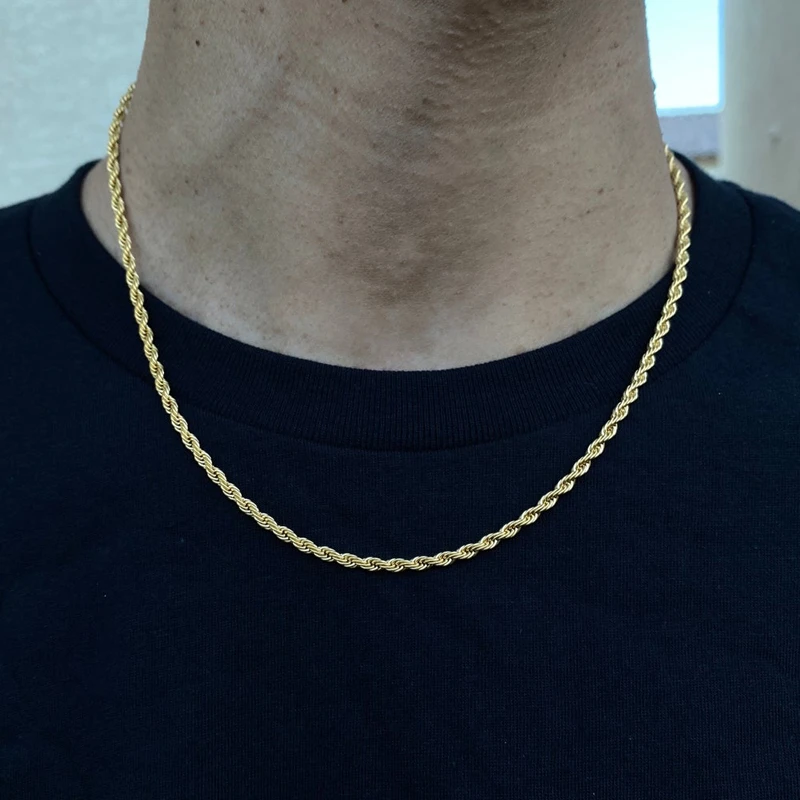 2020 Fashion Men Rope Chain Necklace 