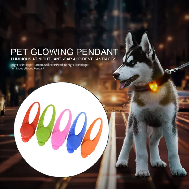 Pet LED Pendant Safety Flashing Glow Light Blinking Collar Necklace For Dog Puppy Supplies | Дом и сад