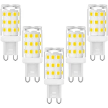 

G9 LED Bulbs,3W Halogen Bulbs,G9 Socket Engergy Saving Led Lamp,Natural White,360LM,AC 220-240V,5 Pack