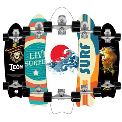 815x255x125 MM Maple Skateboard Professional Carver Surf Land Land Surfboard Big Fish Board For Adult Sport Highly Smooth Women
