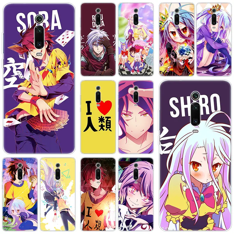 Hot Anime No Game Life Silicone Case for Xiaomi Mi 9T Pro CC9E 9 9SE 8 A3 A2 Lite A1 5X 6X Mix 3 2S Play Pocophone F1 Cover | Мобильные