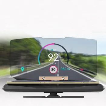 

Car Stand Head Up Display Speed Warning HUD Holder Phone Navigation Projector Glass GPS Universal Bracket Dashboard Mount