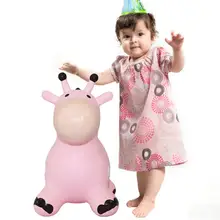 Новое поступление надувной космический бункер прыжки Корова Лошадь езда на резиновой прыгающие игрушки животных с насосом Дети Рождественские подарки