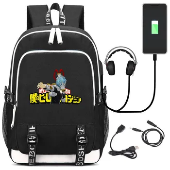 

Anime MY Hero Academia Printing Backpack USB Charging Travel Bag Schoolbag Outdoor Bag for Men Women Teens Students 2020