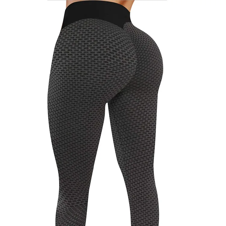 Honeycomb Lattice Tights Yoga Pants Women's Seamless High-Waist Leggings  Breathable Buttocks Leggings Ladies Workout Clothes