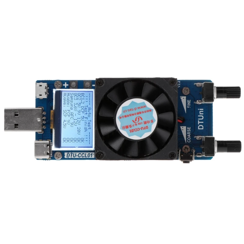QC2.0/3,0 триггеров 35 Вт постоянного тока Двойной регулируемый USB электронный тест нагрузки PCB с мульти-входными режимами давления-падение метод