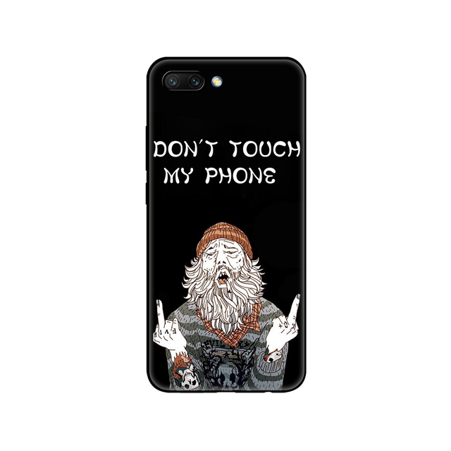 honor 10 case soft silicon tpu back phone cover for huawei honor 10 Case Etui protective printing coque black tpu case