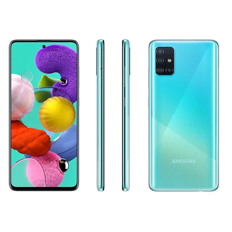 Оригинальный Samsung Galaxy A51 A515F/DSN мобильный телефон 4 Гб ОЗУ 128 ПЗУ Восьмиядерный