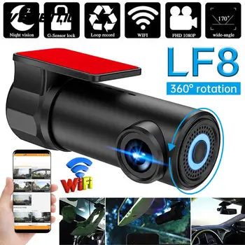 

Smart Car Recorder Car DVR Loop Recording Universal Dash Cam for 1080P WIFI Rotate Lens for 360°