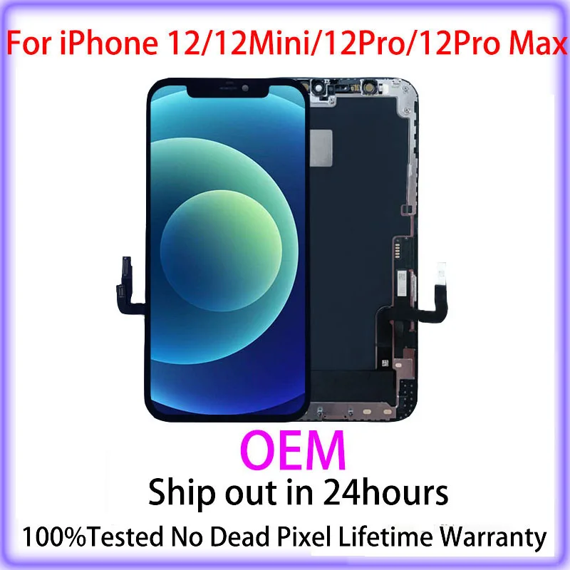 Сменный дисплей класса AAA + для iPhone 12/12Pro/12mini/12Pro max с 3D сенсорным дигитайзером в