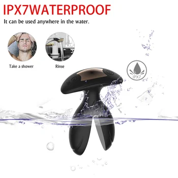 Vibrating Anal Sex Toys Prostate Massager Anal Expander Butt Electric Shock Pulse Plug Dildo Vibrator Adult Sex Soys For Men 4