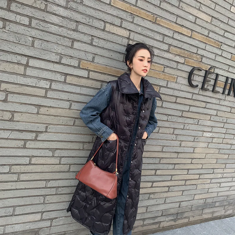 Goedkoop Nieuwe Herfst Winter Vrouwen Katoenen Vest Eendendons Zachte Warme Mouwloze Vesten Plus Size Vrouwelijke Uitloper Merk Vest Jas D190906