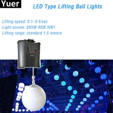 3D светодиодный светильник с подъемным шаром, 6X5 Вт, RGB, 3 в 1, 5 м, подъемный диапазон, волна, прямоугольная линия, логотип, другие узоры, DJ, дискотека, вечерние, сценический светильник