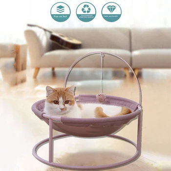 

Pet Cats Beds Indoor House Cage Plush Soft Sleeping Mats Hammock Small Dogs Kitten Bed Window Lounger Shaker Living Nest Bed