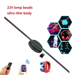 Projecteur d'Hologramme en 3D de Type Ventilateur, Panneau Mural Wifi, Lecteur Led, Lampe Holographique, Support pour Affichage Publicitaire à Distance, Image et Vidéo, 2021 