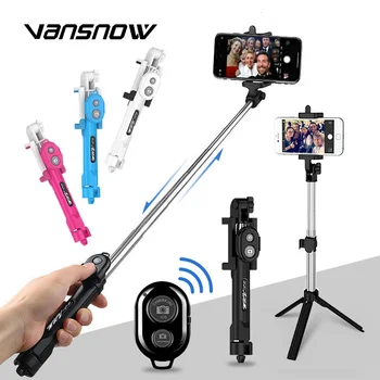 

Mini Selfie Stick Extendable Tripod with Handheld Bluetooth Remote Shutter for IPhone Android Phone Monopod Holder Clip Stand