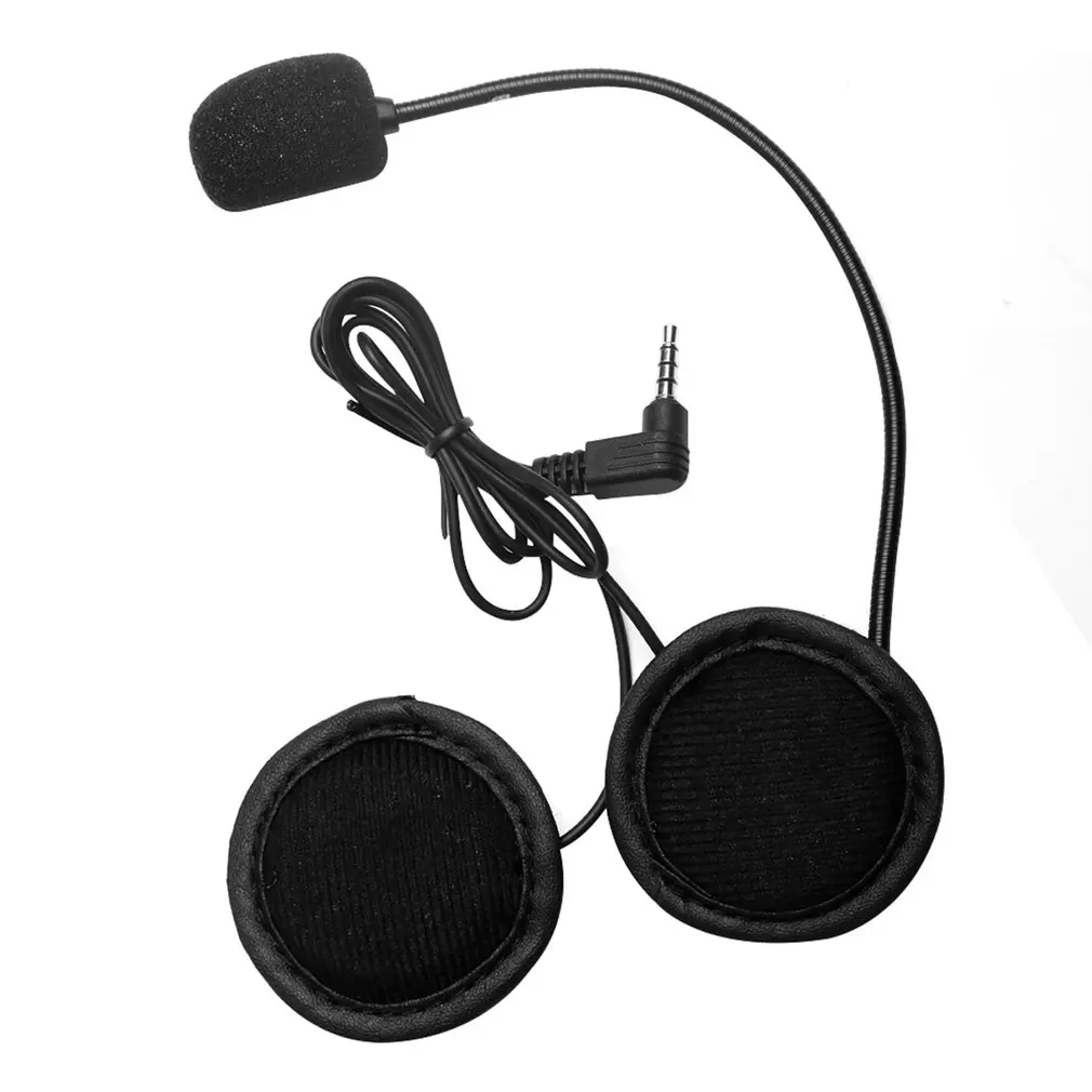 

Microphone Speaker Headset V4/V6 Interphone Universal Headset Helmet Intercom Clip for Motorcycle Bluetooth Device Black ONLENY
