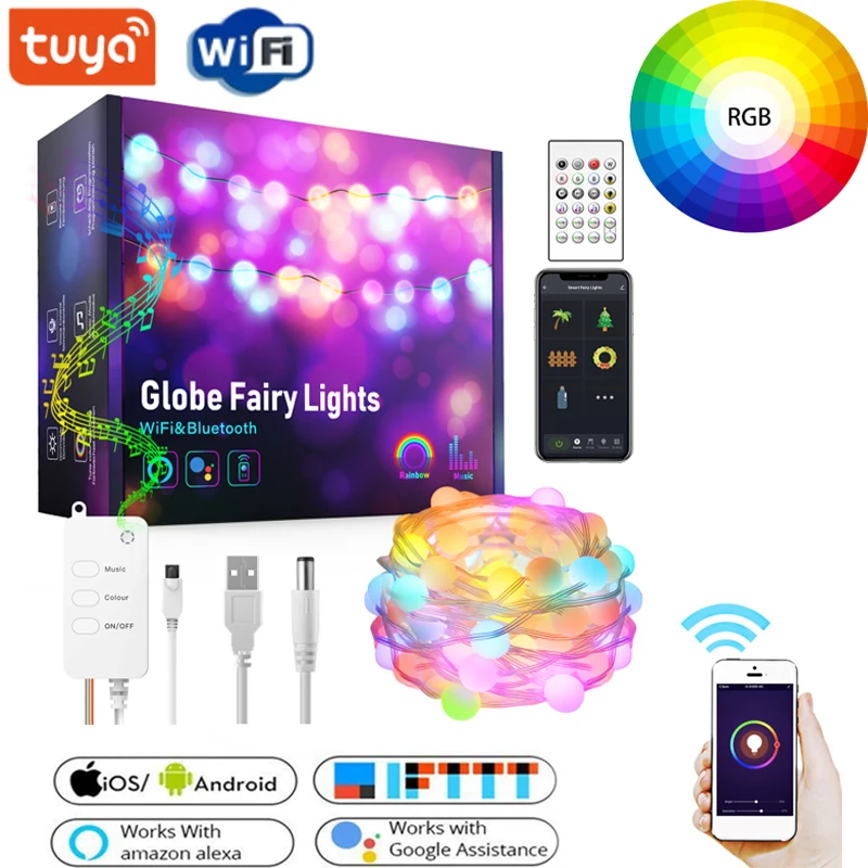 Светодиодная гирлянда с Wi-Fi IP65 | Лампы и освещение