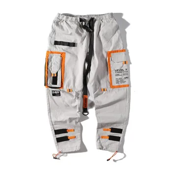 

NAGRI Multi Pockets Cargo Harem Jogger Pants Men Hip Hop Fashion Casual Track Trousers Streetwear Harajuku Hipster Sweatpants