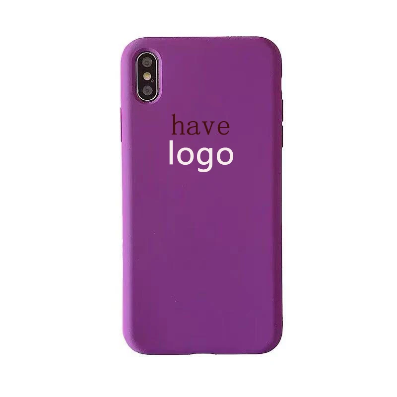 

7 colors Official Case for iPhone 11 pro max 7 8 Plus Case for iPhone X XS Max XR For iPhone 6 6S LOGO case
