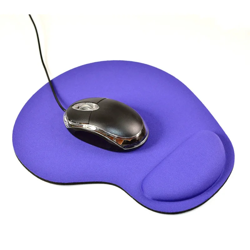 Nueva pequeña forma de los pies Mouse Pad apto para confort de muñeca de Color sólido Juegos de ordenador alfombrilla creativo EVA almohadilla blanda para ratón 1 Pc