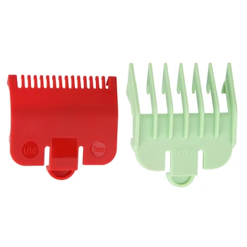 

2pcs Professional Cutting Guide Comb 1.5mm 3mm Set Colorful Limit Comb Set for Electric Hair Trimmer Shaver Hairdressing Tool