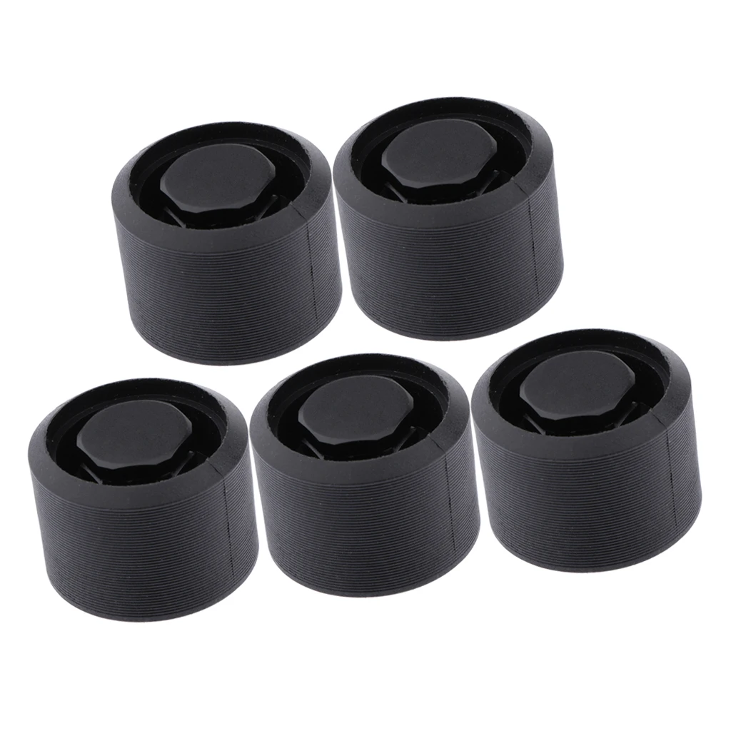 5pcs Black Plastic Air Vent Plug for Surfing Board Stand-up Paddle Board Waterproof & Durable 3