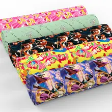 50*140 см для девочек, хлопок, ткань для ткани, детское постельное белье, домашний текстиль для шитья, ткань для лоскутной кукольной ткани, c4226