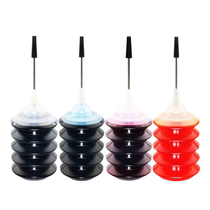 30ml Dye Ink Refill Kit Replacement for HP Printer Ink for Canon Remanufactured Cartridge 4 Color dye ink kit ink refill kit dye ink refill ink cartridge refill kit ink refill