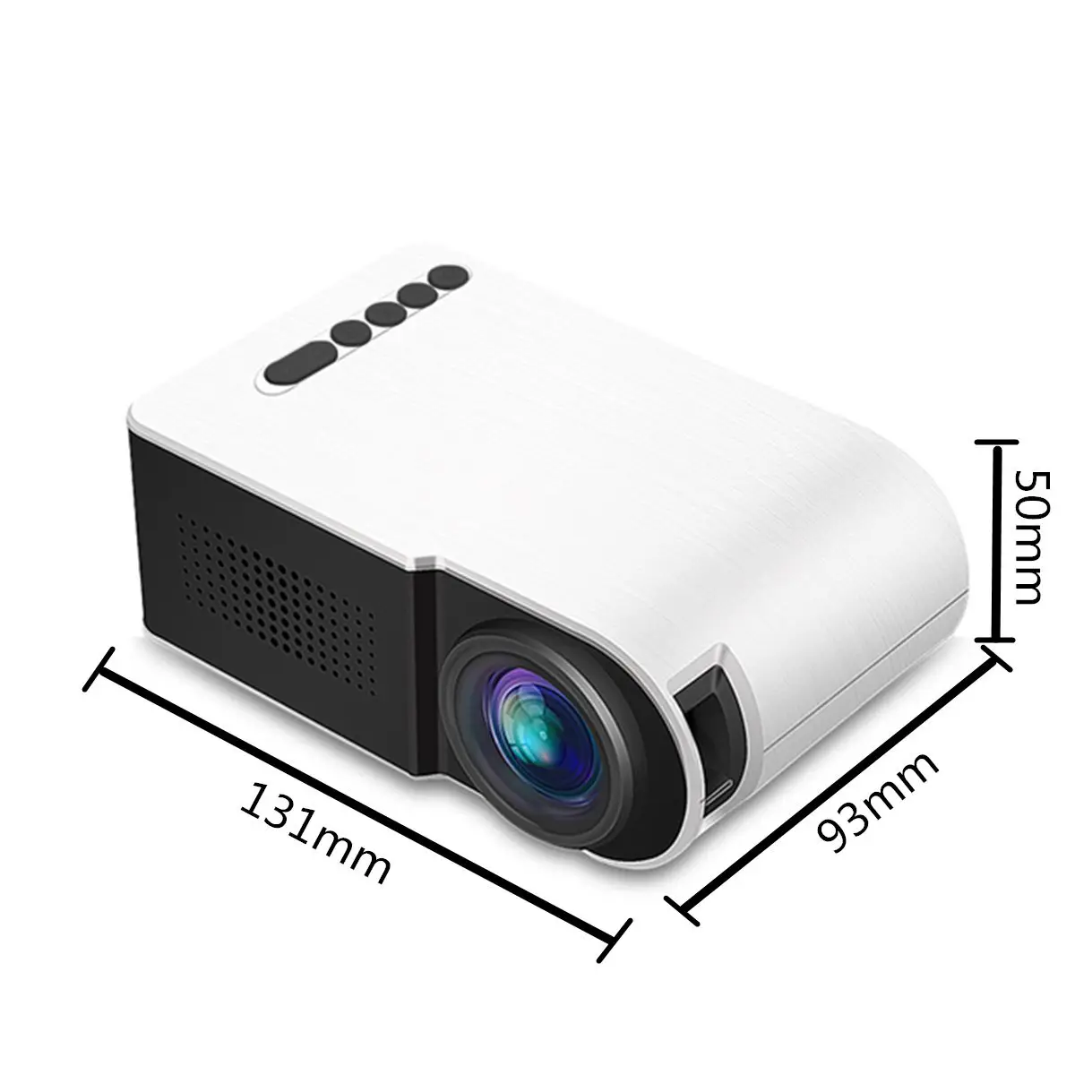 Портативный мини проектор Full HD 3D 7000 люмен TFT светодиодный ЖК для домашнего