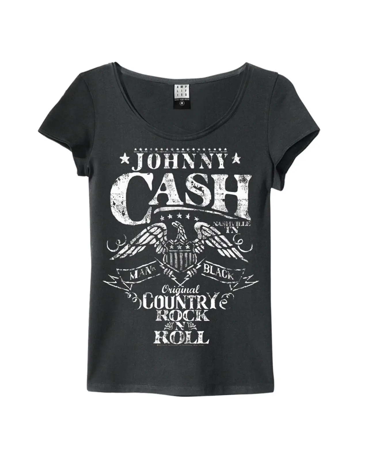 

Johnny Cash ' Eagle' Womens T Shirt Amplified Clothing Neuf Et Officiel Summer New Men Cotton T Shirt Top Tee