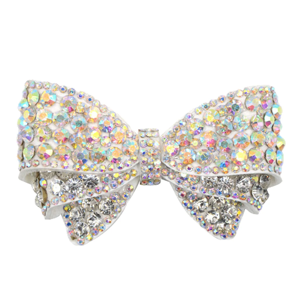 Crystal Rhinestone Shoe Charms Buckle Bow Bridal Detachable Shoe Clip Decor Super shiny crystal rhinestone shoe charms bowknot