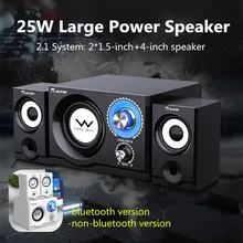 Настольный bluetooth динамик 35 Вт деревянный Компьютер тяжелый бас сабвуфер домашний кинотеатр поддержка AUX-in/U диск/SD карта