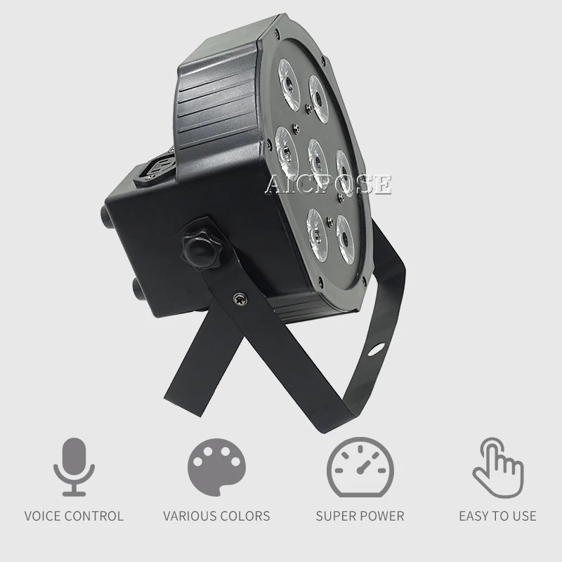 12 шт./лот 25 Угловые большие линзы 7x18 Вт led Par огни RGBWA UV 6in1 плоские par dmx512 дискотечные