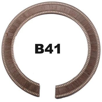 

12Pcs Guitar Body Project Parts-Classic Guitar Wood Inlaid Soundhole Rosette Inlay with 3 Color