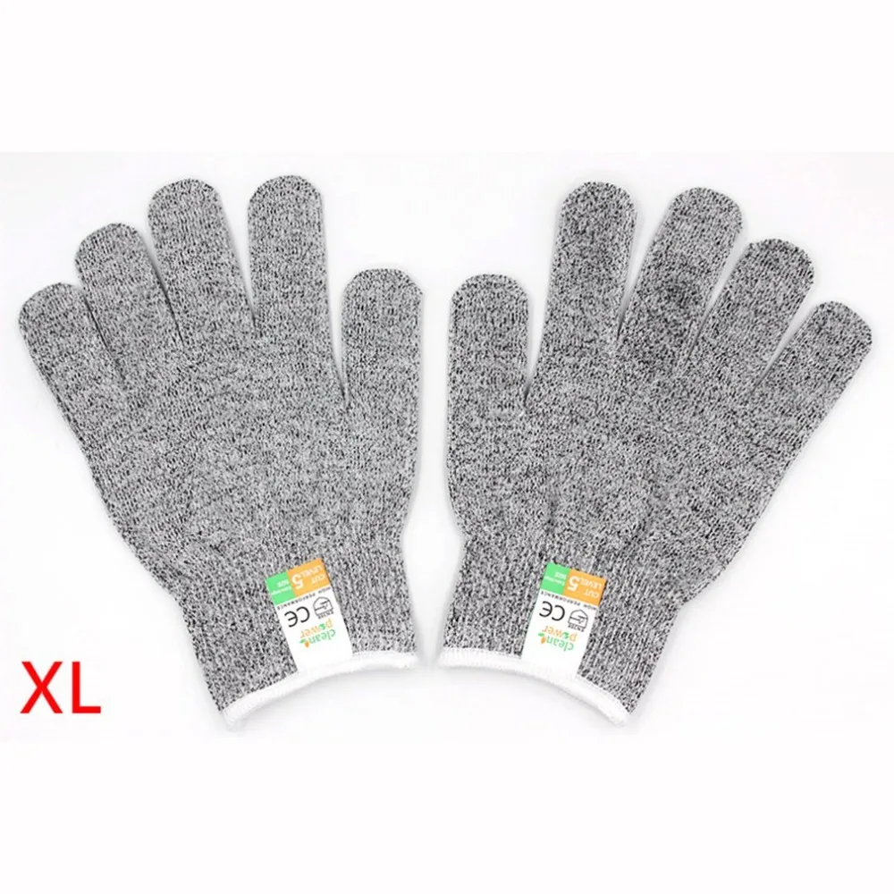1 пара анти-Резные Перчатки устойчивые к порезам ударопрочные уровень 5 Защита пищевой безопасности перчатки противоскользящие кухонные порезы перчатки