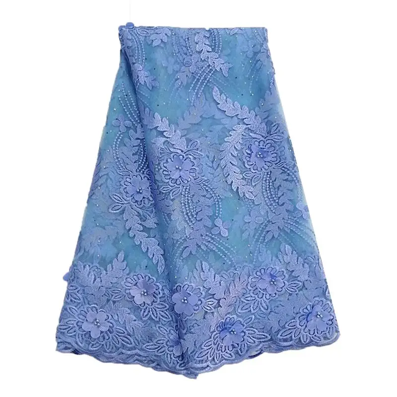

French Sequin Lace Fabric Nigeria Lace Fabric 2019 High Quality Laces For Wedding Dress African Lace Embroidery Fabric