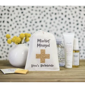 

personalized Harry Bachelorette Kit Custom Bachelorette Party Favors Mischiefs Managed Kits Glitter Recovery Kit Favor Bags
