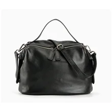 Мягкие сумки из натуральной кожи, модные сумки через плечо для женщин, повседневные сумки, черные женские сумки, сумки-мессенджеры