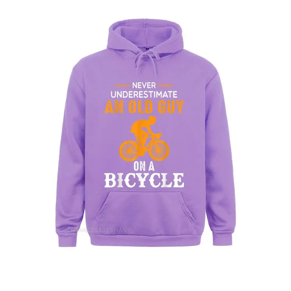 Simple Style Never Underestimate An Old Guy On A Bicycle - Funny Cycling T-Shirt__531 Men's Sweatshirts Cheap April FOOL DAY Long Sleeve Hoodies  Hoods Never Underestimate An Old Guy On A Bicycle - Funny Cycling T-Shirt__531purple