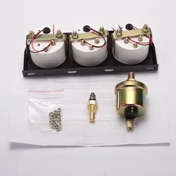 

3 in 1 Voltage Water Temperature and Oil Pressure 2010A 52mm Volt Gauge + Water Temperature Gauge + Oil Pressure Gauge Kit