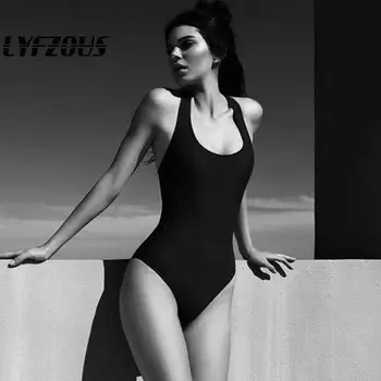 

LYFZOUS Sexy Backless Bodysuit Women Fashion Halter Sleeveless Skinny Women Rompers Summer Vintage Bodysuit Jumpsuit 2020 New