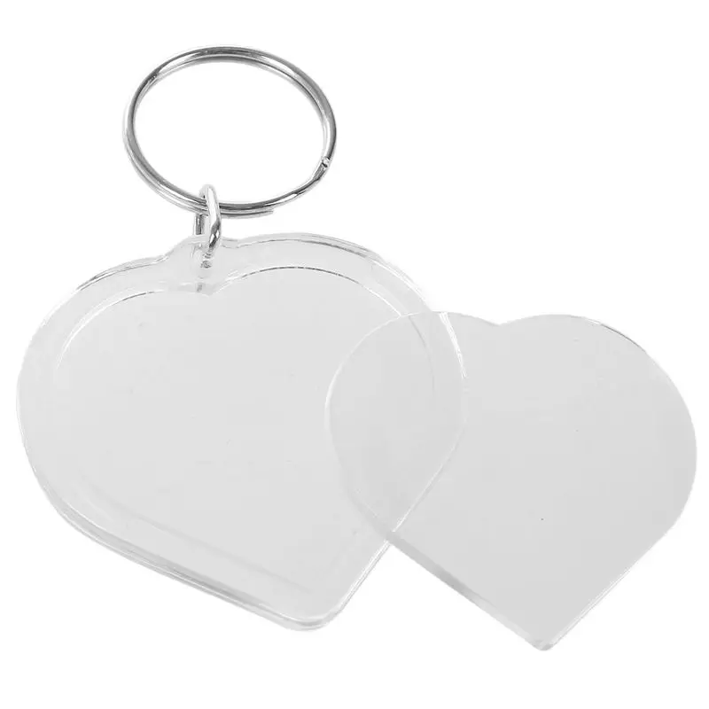 

Hot New Custom Printed Keyring Personalised Logo Wedding Photo Bespoke Birthday Keyrings Quantity:30 pcs Size:5x5cm Heart-shaped