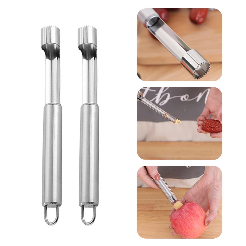 

Stainless Steel Apple Corer Fruit Seed Core Pear Core Remover Apple Seeder Slicer Knife Kitchen Gadgets Vegetable Tools
