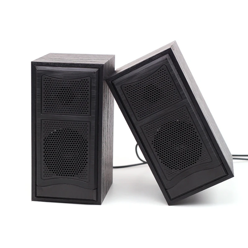 wooden pc speakers
