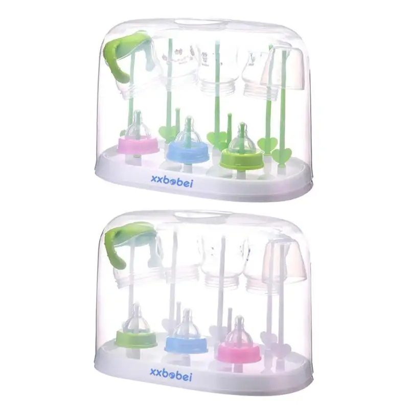 

Milk Bottles Drying Rack Dryer Drainer Storage Baby Feeding Tableware Cleaning Dryer Nipple Shelf Baby Pacifier Feed Cup Holder