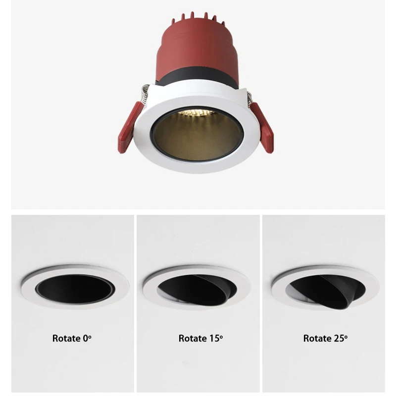 

LED Modern Ceiling Light Embedded COB Downlight Luminaria CREE Lamp Showcase Lighting Multi-angle Lustre Foyer Shop Focos Light