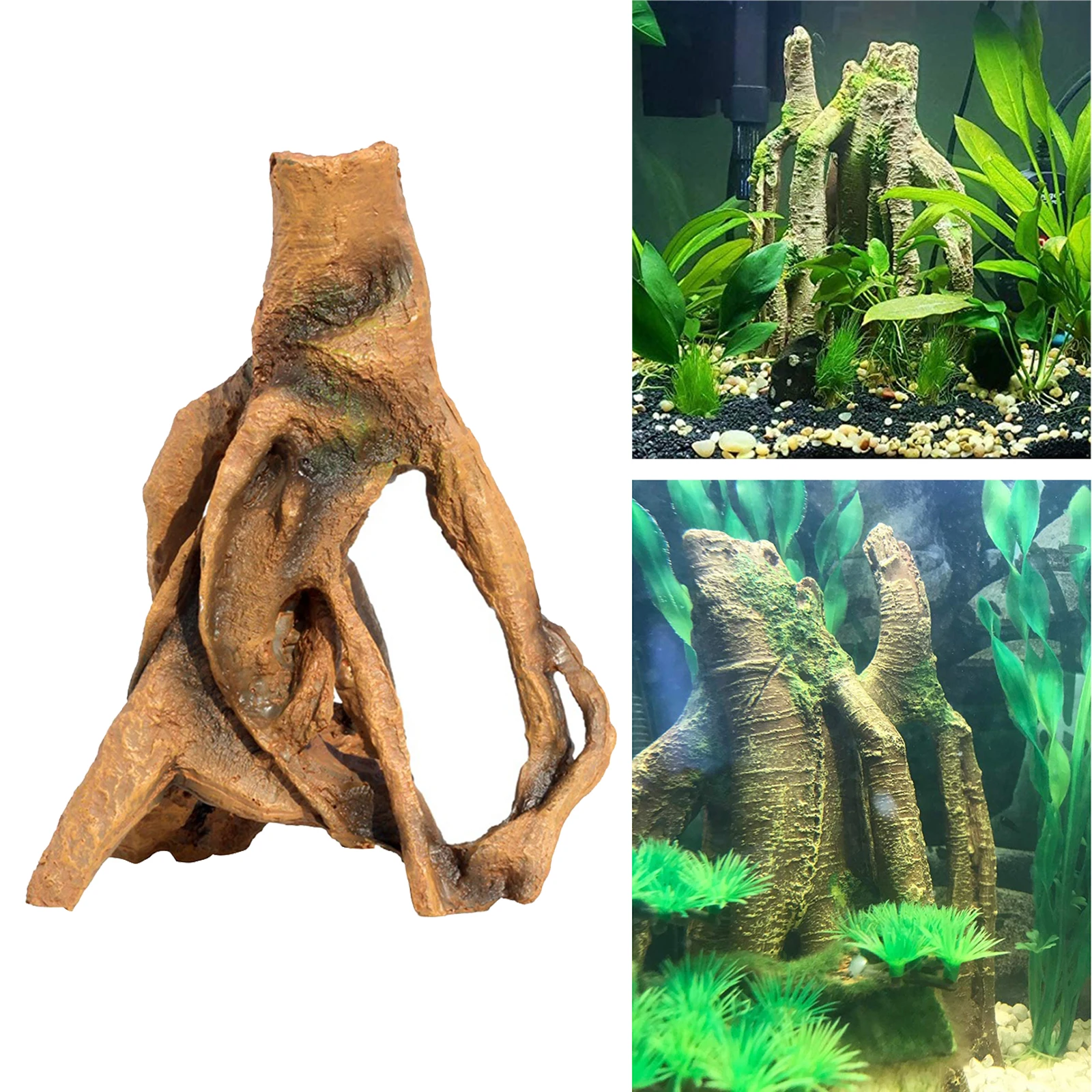 Gevangenisstraf Vertellen voor het geval dat Aquarium Decoration Resin Trunk Fish Tank Ornament Wood House Hole Cave  Decor For Fish Tank Aquarium Ornaments - Decorations & Ornaments -  AliExpress