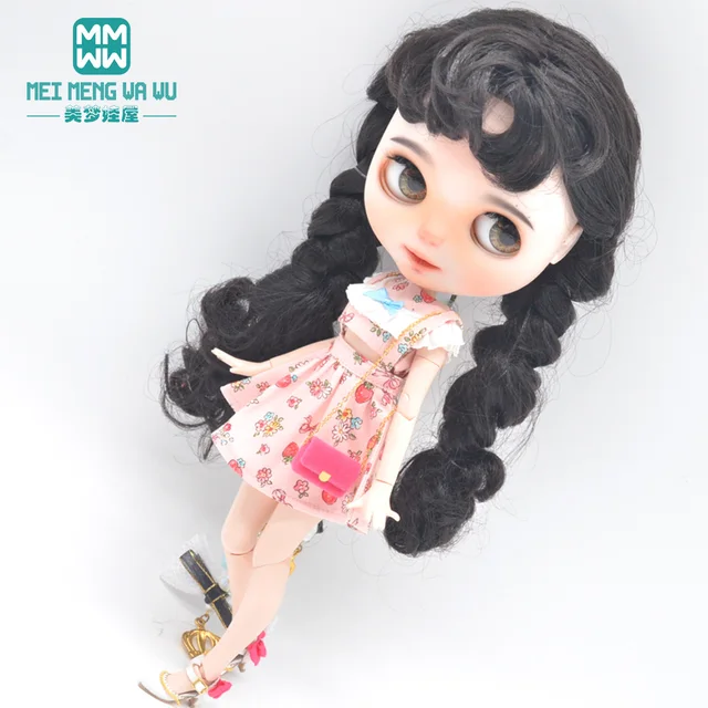 28-30cm Blyth Azone OB23 OB24 doll accessories Fashion backpacks, Shoulder bag Black, red, rose red, pink, white 3