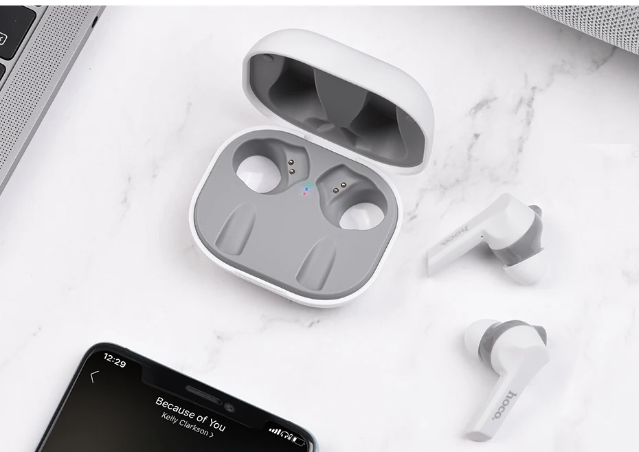 Fone de Ouvido Inteligente sem Fio Tws sem Fio Hoco Bluetooth Controle Toque Fones 3d Estéreo Baixo Gaming Esporte Tws 5.0 13 Eletrônicos